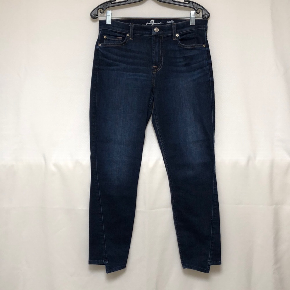 7 For All Mankind Charleston Ankle Splice Jeans - Picture 2 of 13
